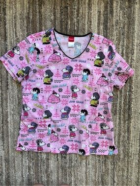 Peanuts Scrub Top